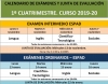 Calendario de Exámenes del 1ª Cuatrimestre - ALMANSA 2019/20